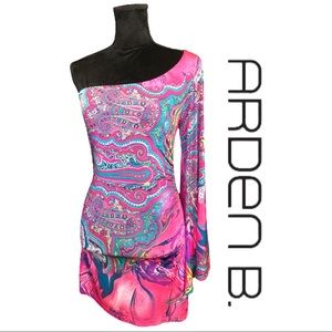 Bohemian Arden B One Shoulder Mini Dress
